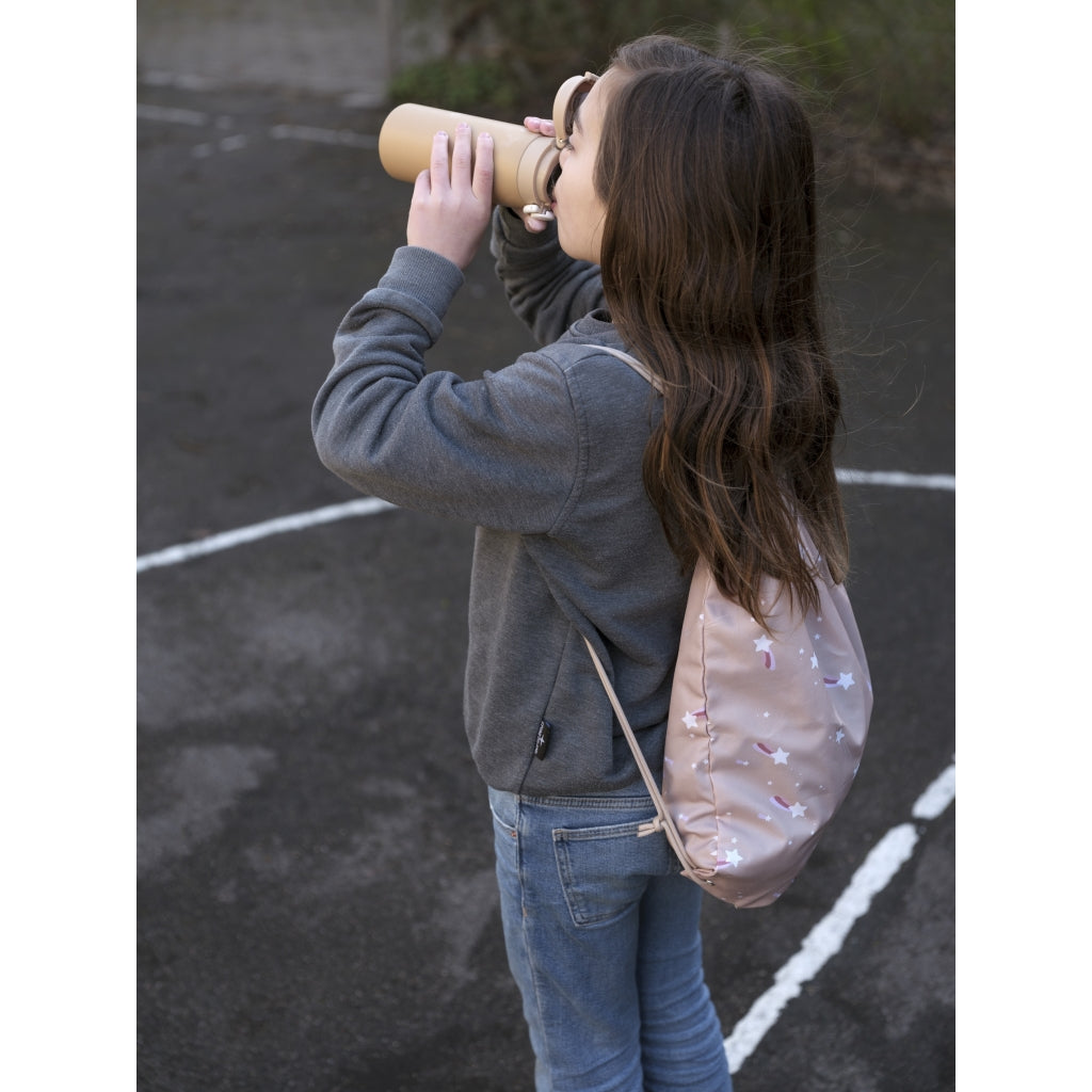 Fabelab String Bag - Shooting Star - Caramel Bags & Backpacks Multi Print