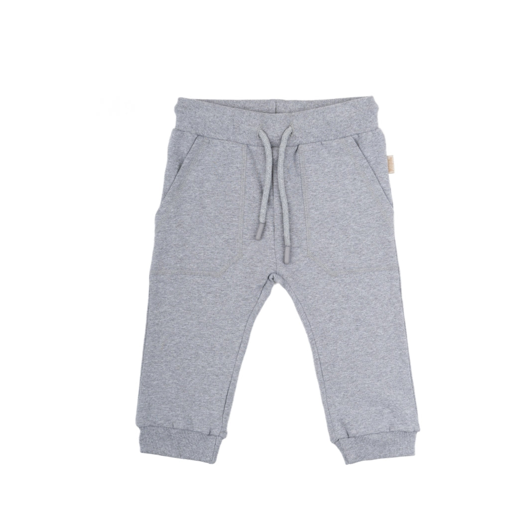 PETIT PIAO Sweat Pants Line Bukser Light Grey Melange