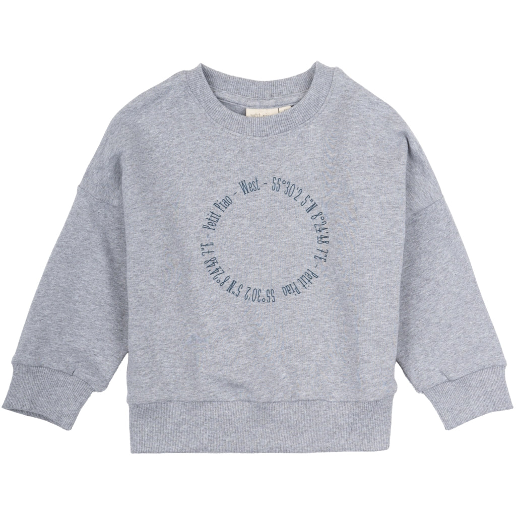 PETIT PIAO Sweat Shirt Haw Skjorter Light Grey Melange