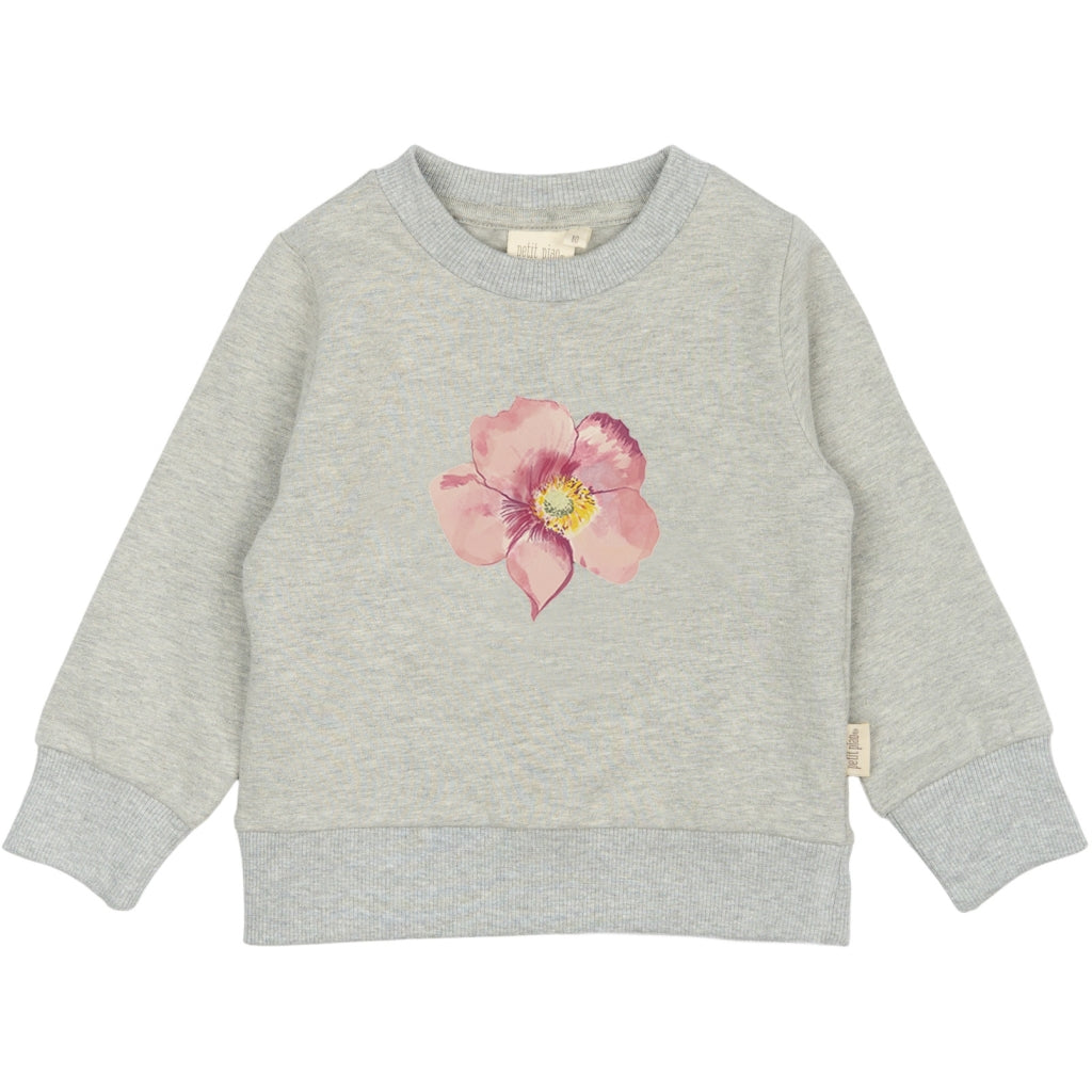 PETIT PIAO Sweat Shirt Motif Sweatshirt Autumn Anemone