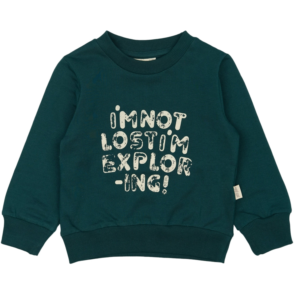 PETIT PIAO Sweat Shirt Motif Sweatshirt Dark Sea