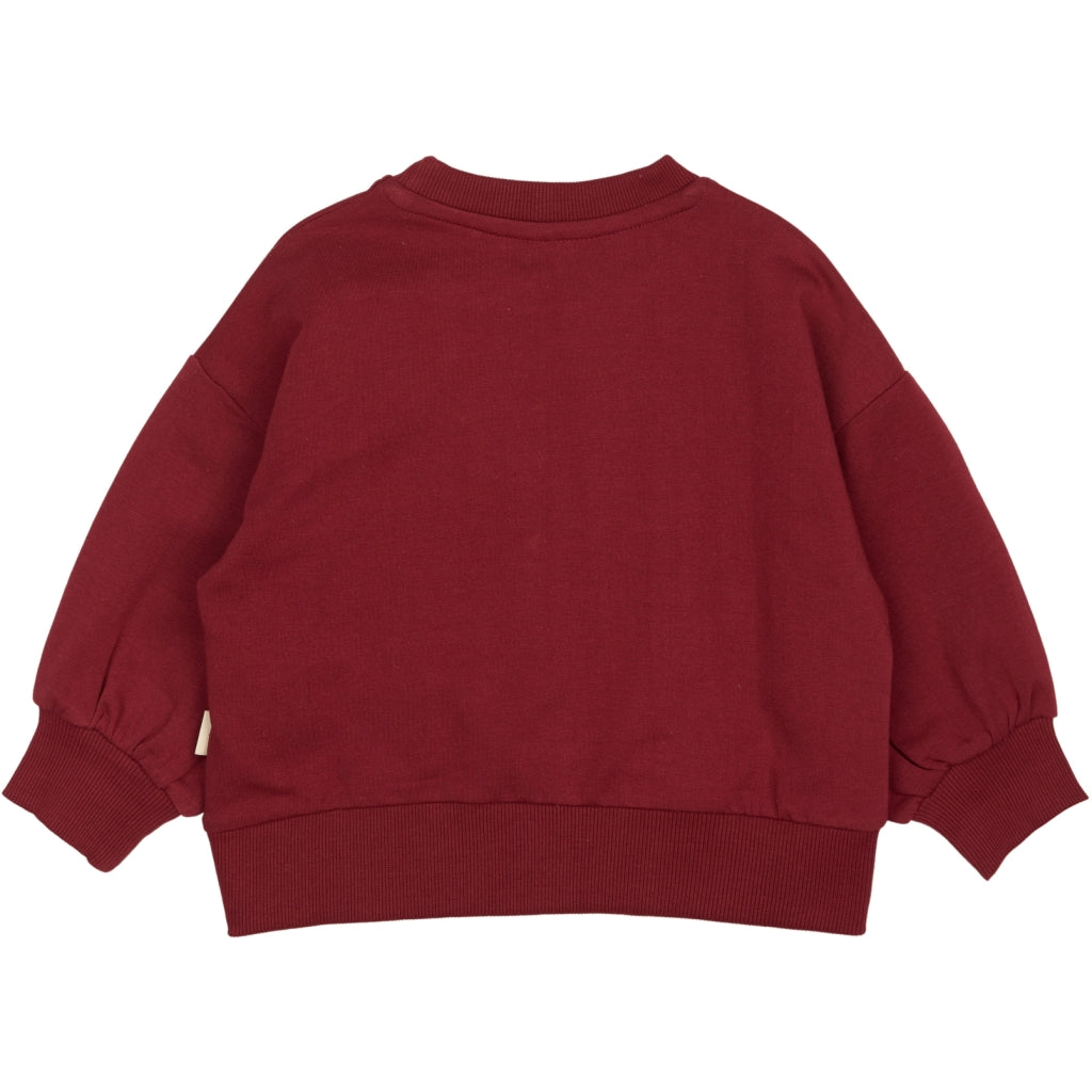 PETIT PIAO Sweat Shirt Motif Sweatshirt Biking Red