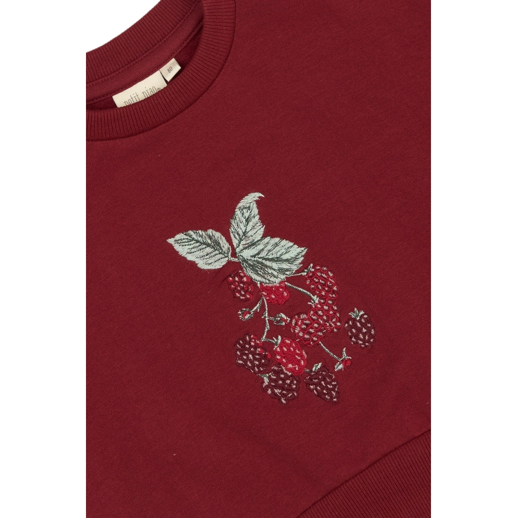 PETIT PIAO Sweat Shirt Motif Sweatshirt Biking Red