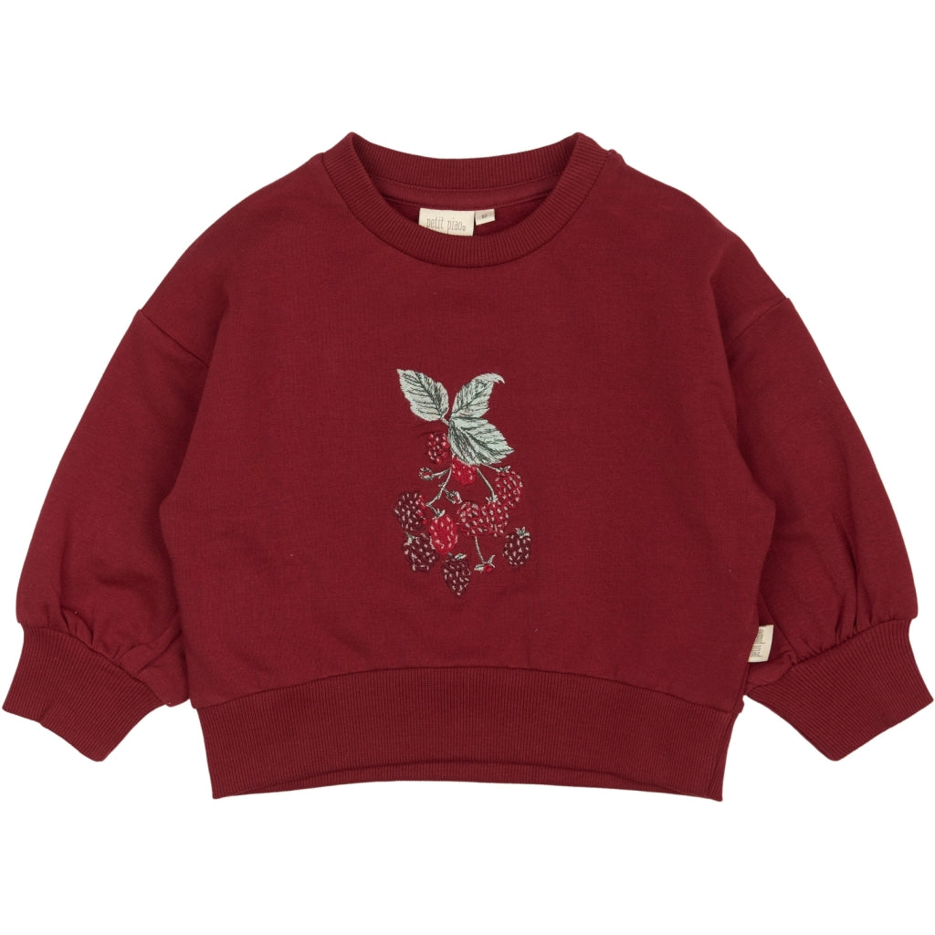 PETIT PIAO Sweat Shirt Motif Sweatshirt Biking Red