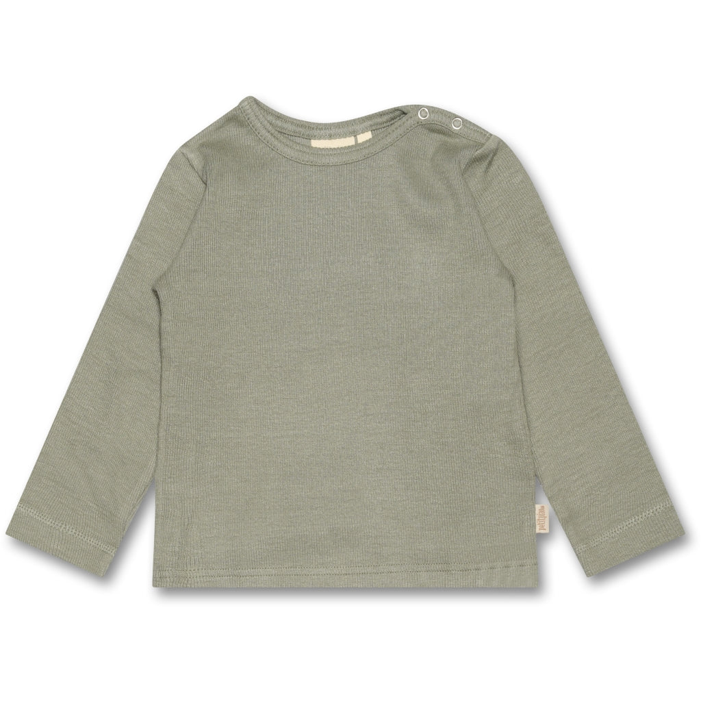 PETIT PIAO T-shirt L/S Modal Langærmet bluse Green shadow