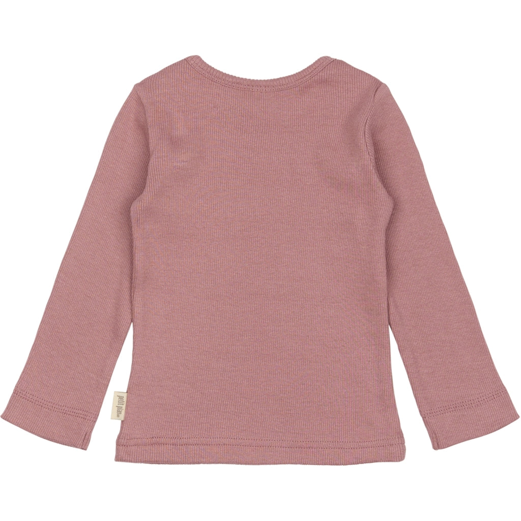 PETIT PIAO T-shirt L/S Modal Langærmet bluse Nostalgic Rose