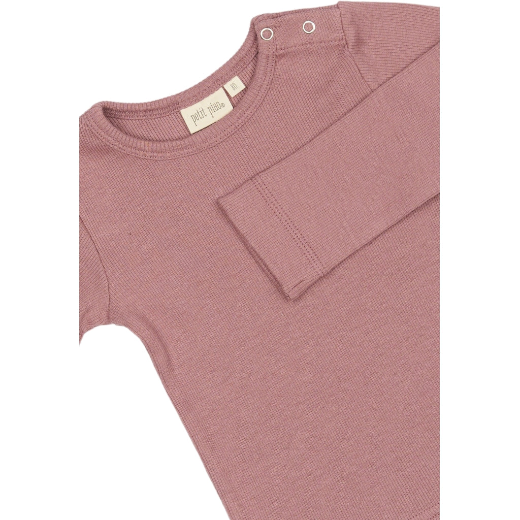 PETIT PIAO T-shirt L/S Modal Langærmet bluse Nostalgic Rose