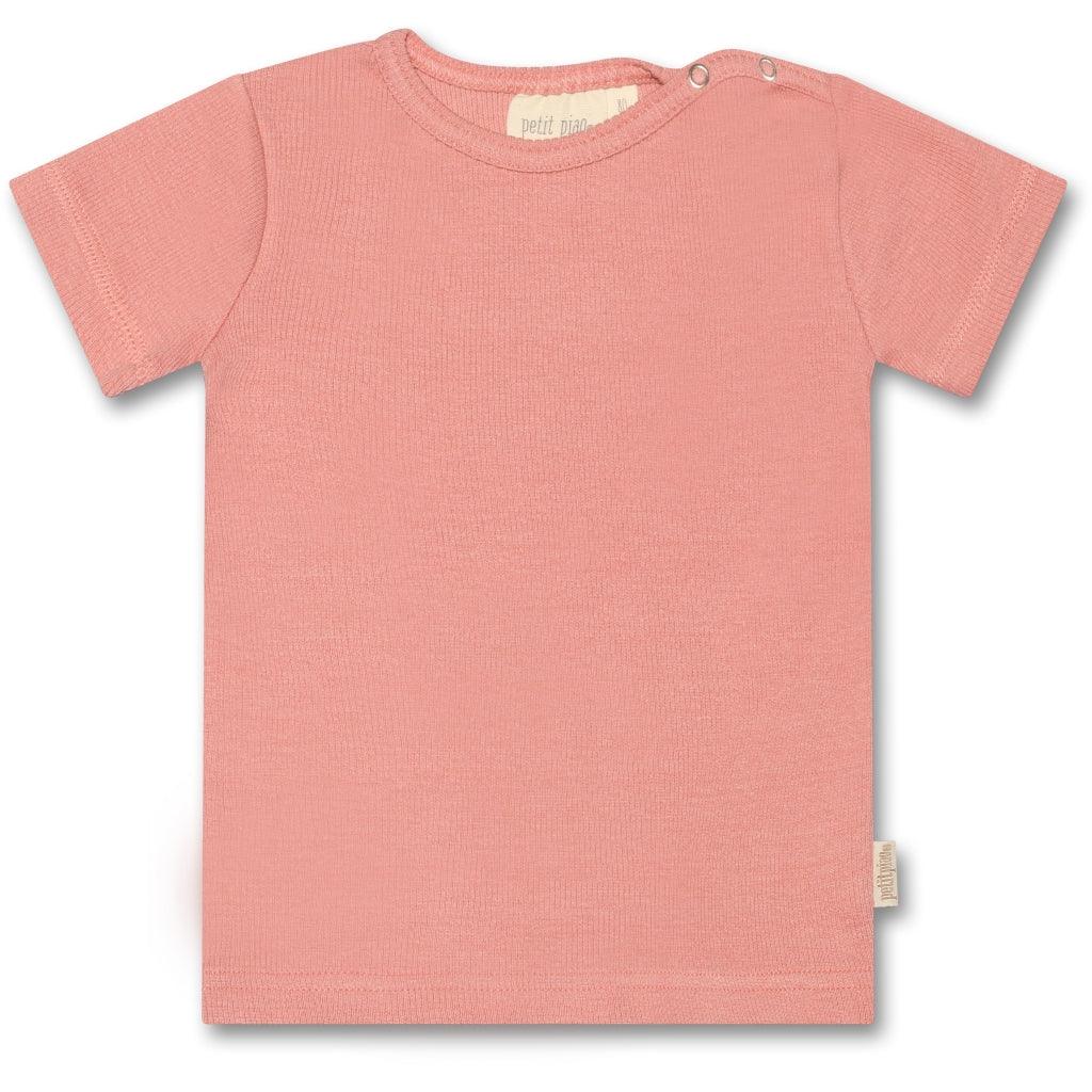 PETIT PIAO T-shirt S/S Modal T-shirt Sea Shell Pink