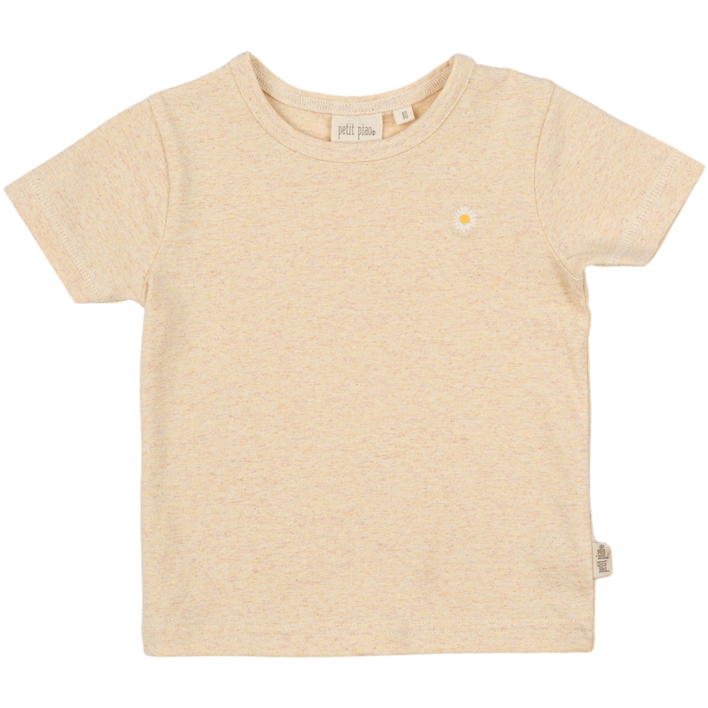 PETIT PIAO T-shirt S/S Motif Langærmet bluse Fog (Bellis)