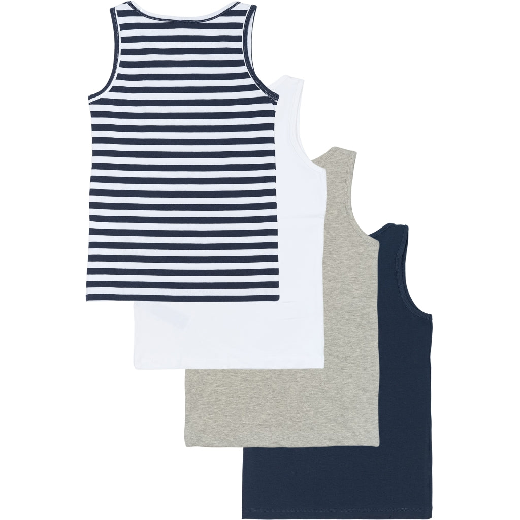 THE NEW TNBoys Basic Tanktop Multi Pak Undertøj Multi Color Mood Indigo
