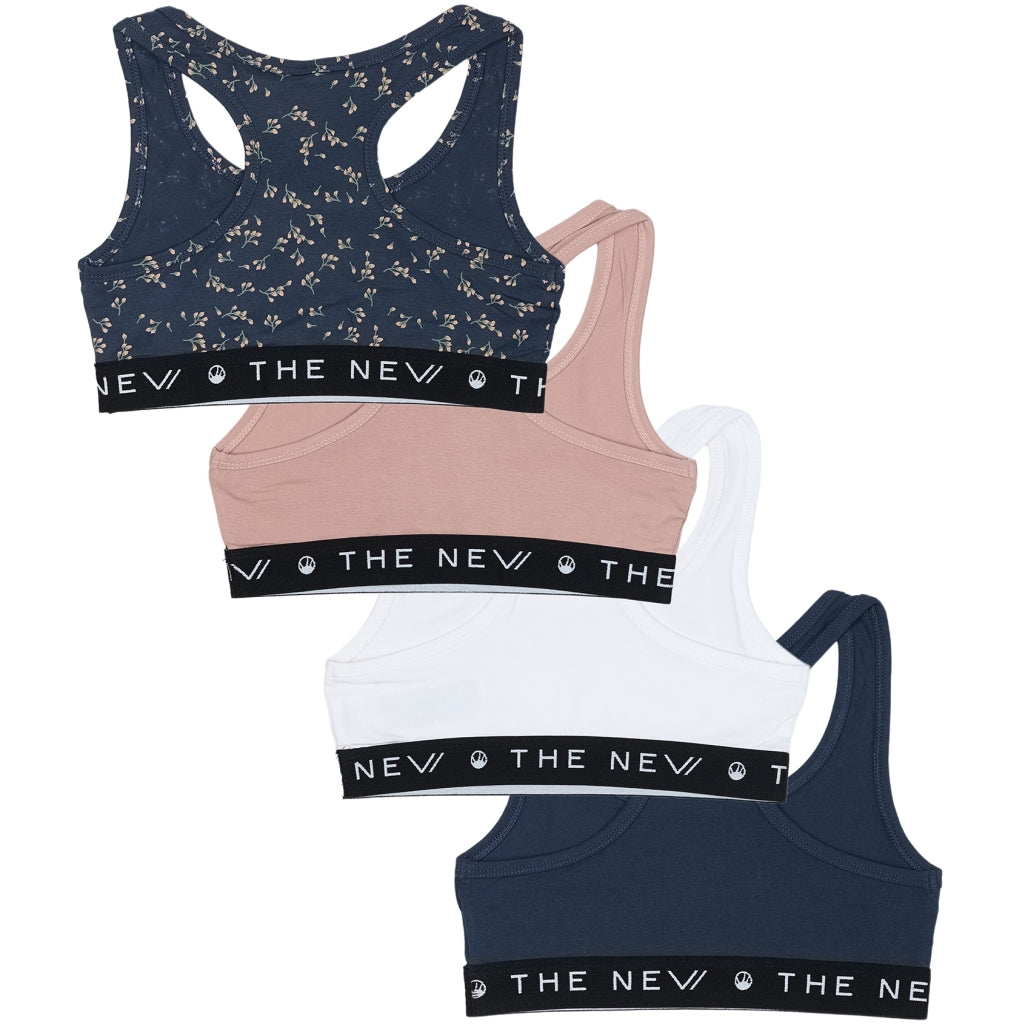 THE NEW TNGirls Basic Top Multi Pak Undertøj Multi Color Mood Indigo