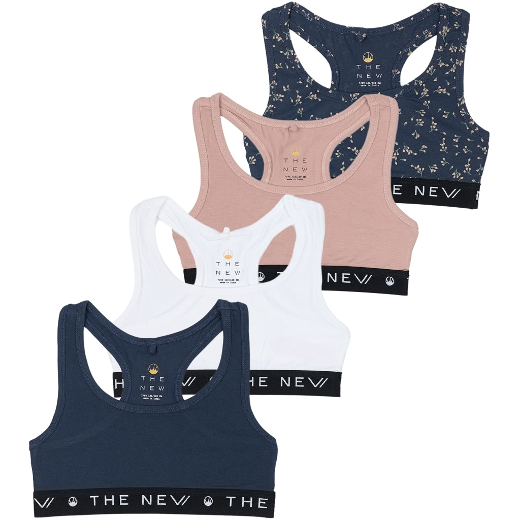 THE NEW TNGirls Basic Top Multi Pak Undertøj Multi Color Mood Indigo