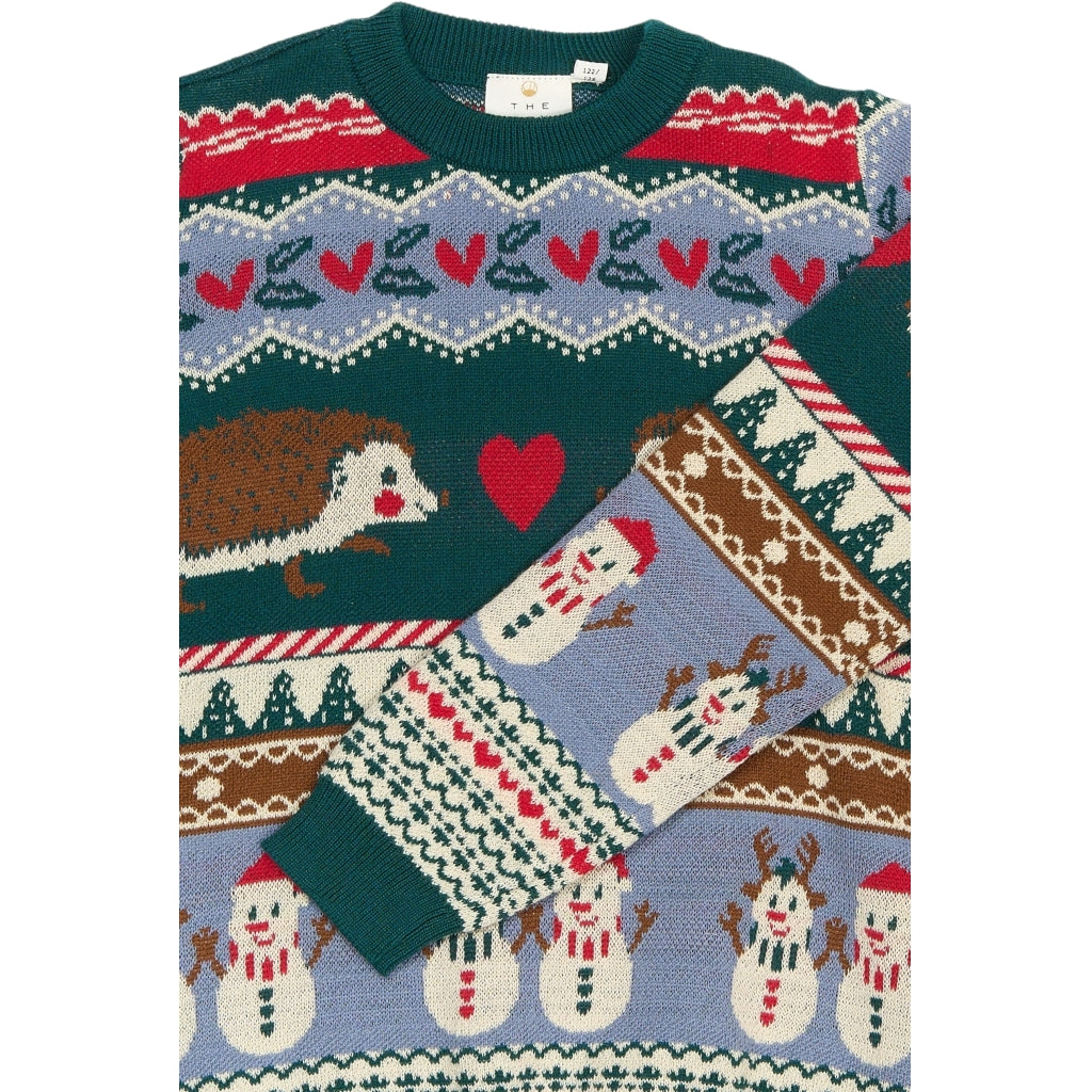 THE NEW TNHoliday Jacquard Striktrøje Strik Multi Colour