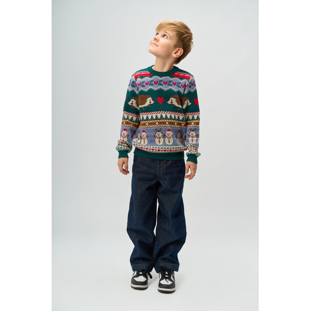 THE NEW TNHoliday Jacquard Striktrøje Strik Multi Colour