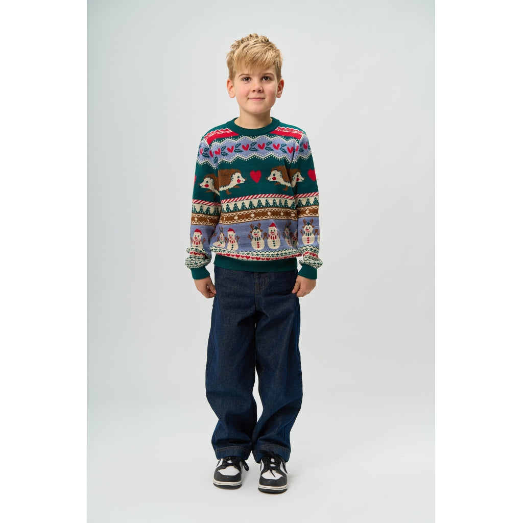THE NEW TNHoliday Jacquard Striktrøje Strik Multi Colour