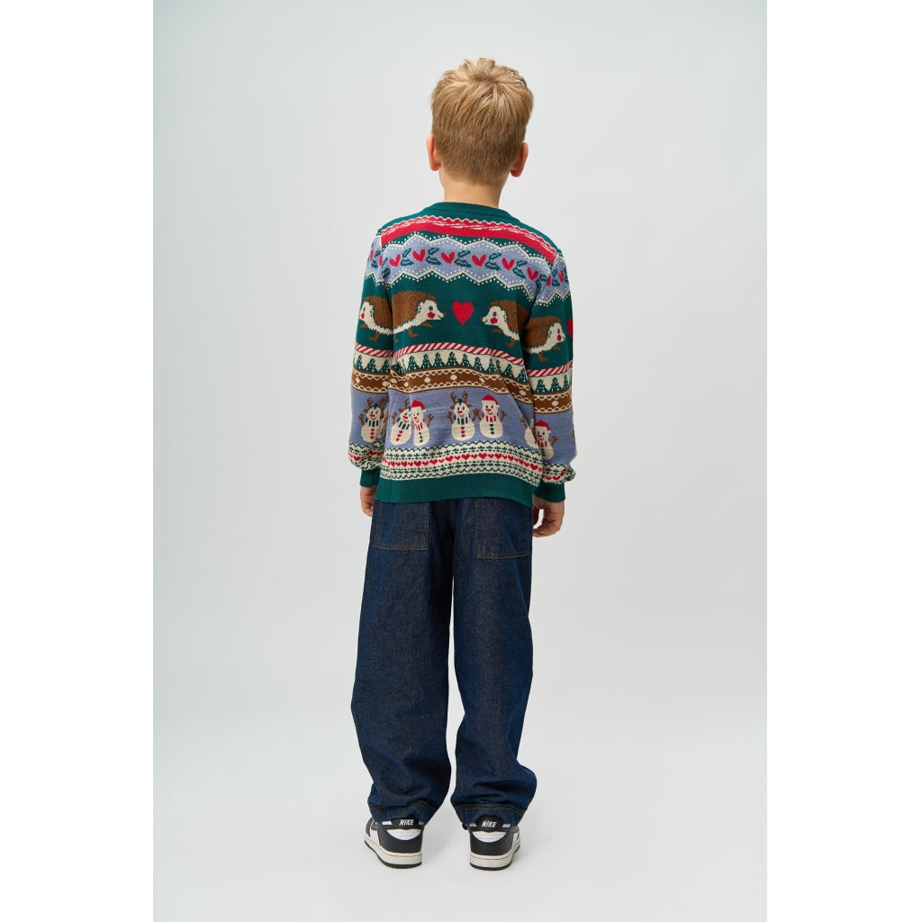 THE NEW TNHoliday Jacquard Striktrøje Strik Multi Colour
