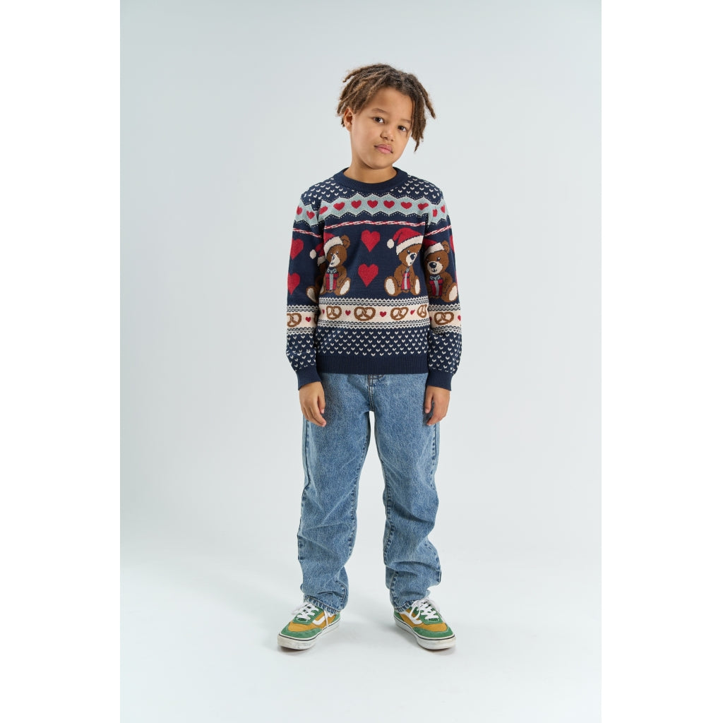 THE NEW TNHoliday Jacquard Striktrøje Strik Multi Colour
