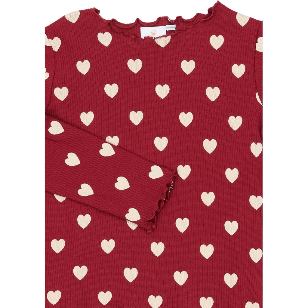 THE NEW TNHoliday Red Heart Rib Nattøj Nattøj Rio Red AOP TN