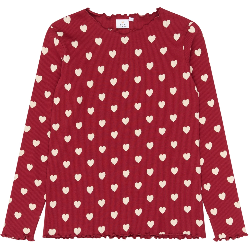 THE NEW TNHoliday Red Heart Voksen Rib Nattøj Nattøj Rio Red AOP TN
