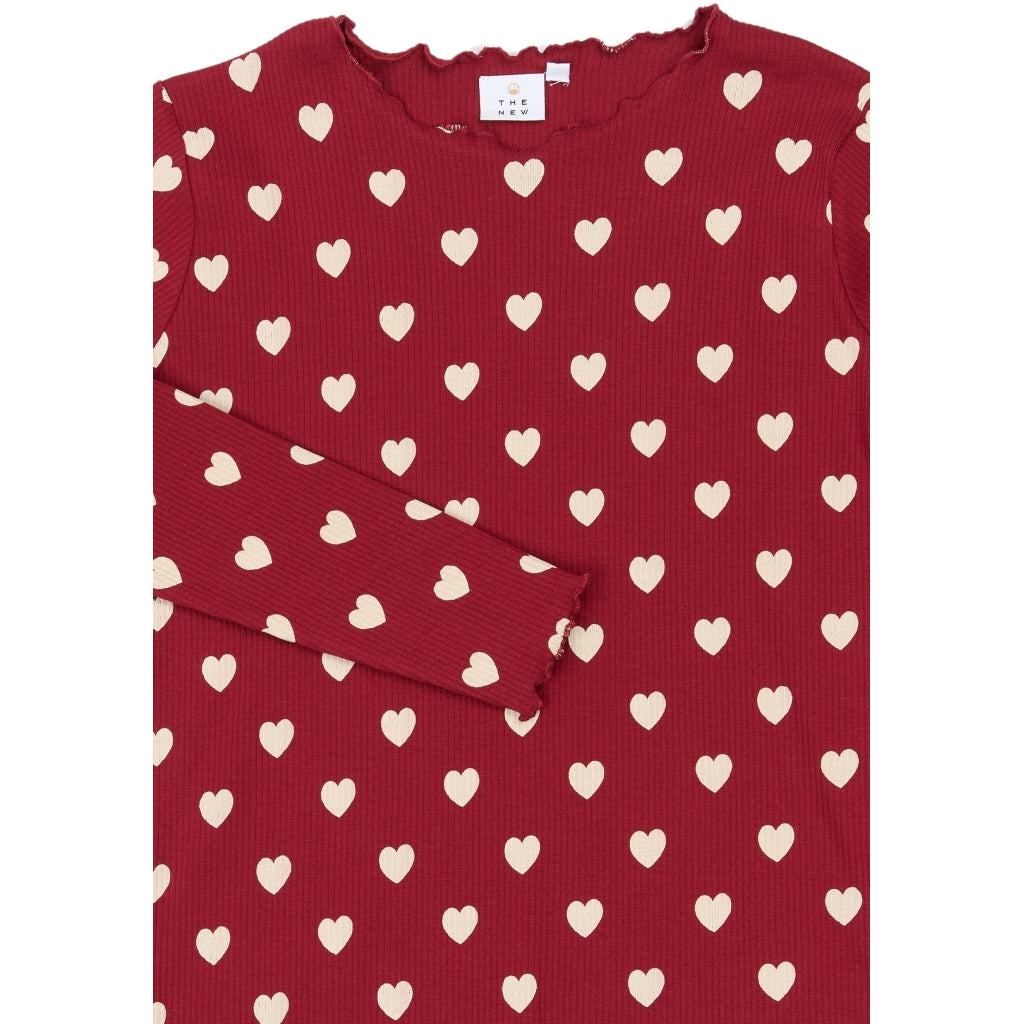 THE NEW TNHoliday Red Heart Voksen Rib Nattøj Nattøj Rio Red AOP TN