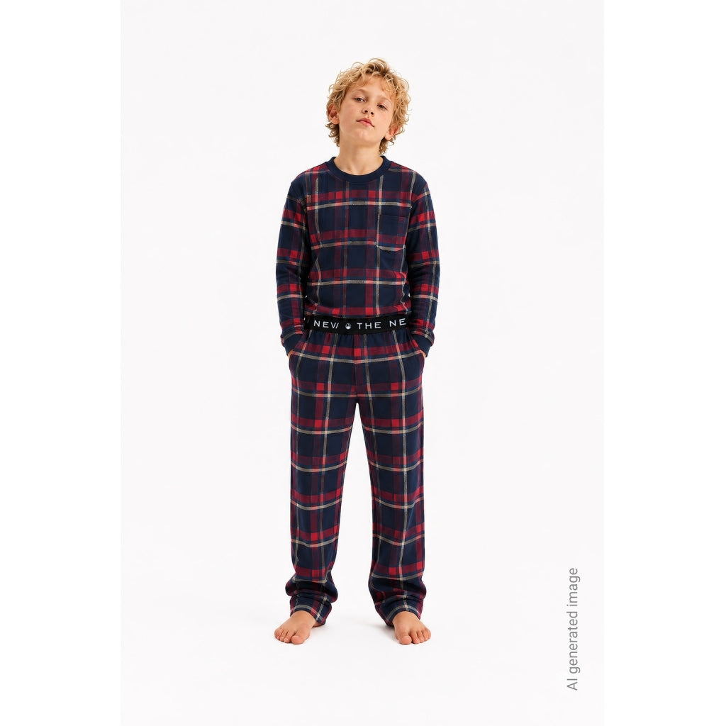 THE NEW TNHoliday Tartan Nattøj Nattøj Navy Blazer Check
