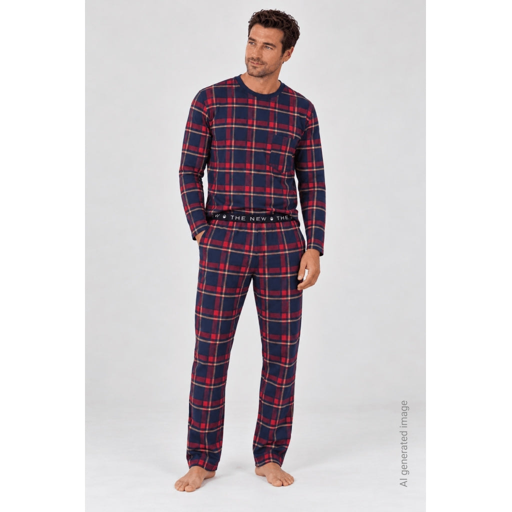THE NEW TNHoliday Tartan Voksen Nattøj Nattøj Navy Blazer Check