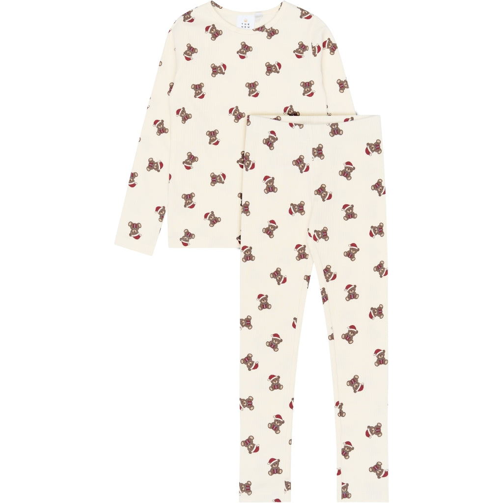 THE NEW TNHoliday Teddy Rib Nattøj Nattøj Gardenia AOP