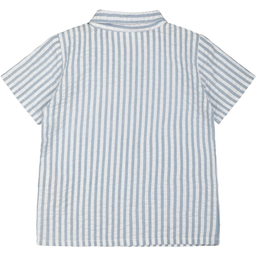 THE NEW TNKai Kortærmet Skjorte Skjorter Blue Fog