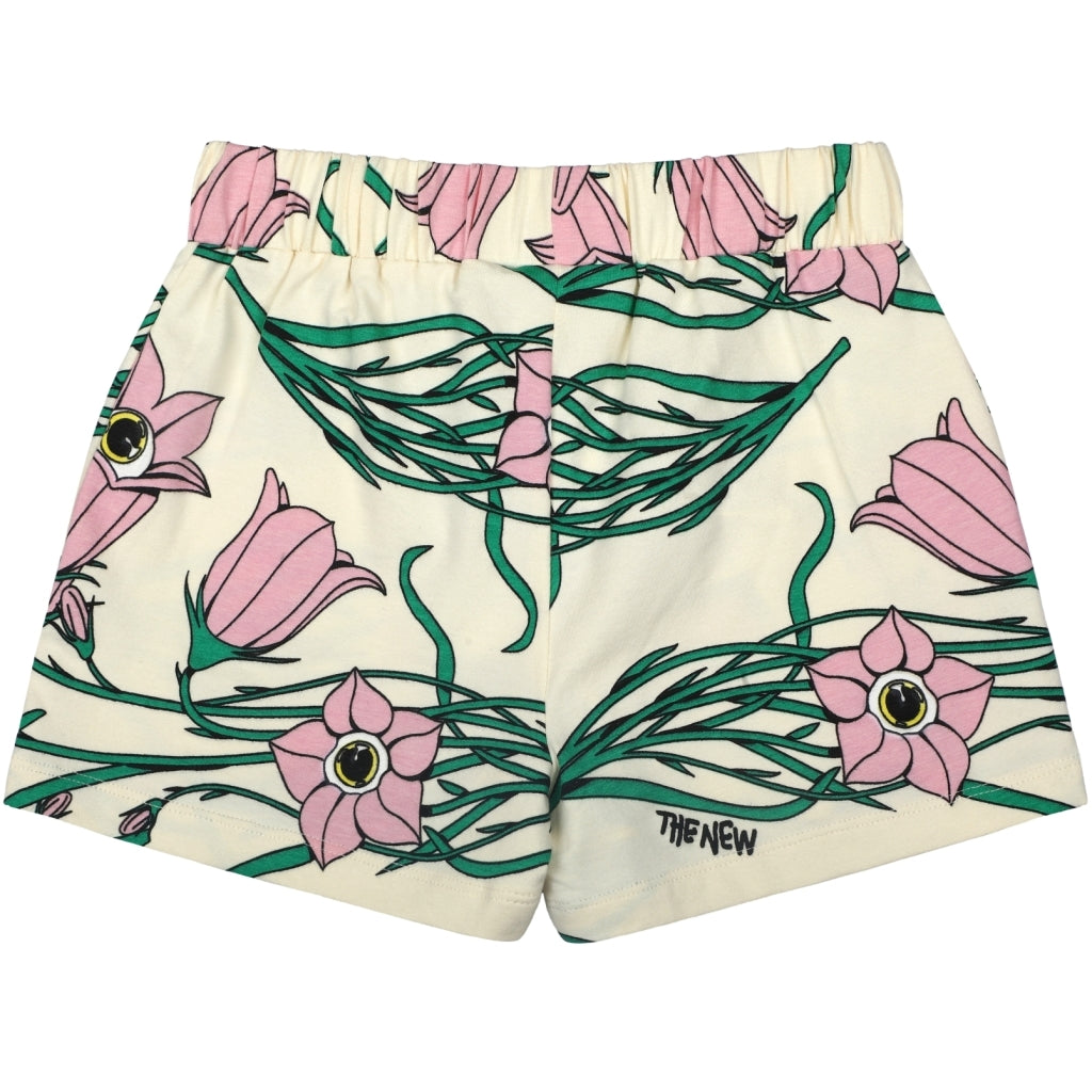 THE NEW TNKylie Shorts Shorts White Swan Campanula Flower AOP