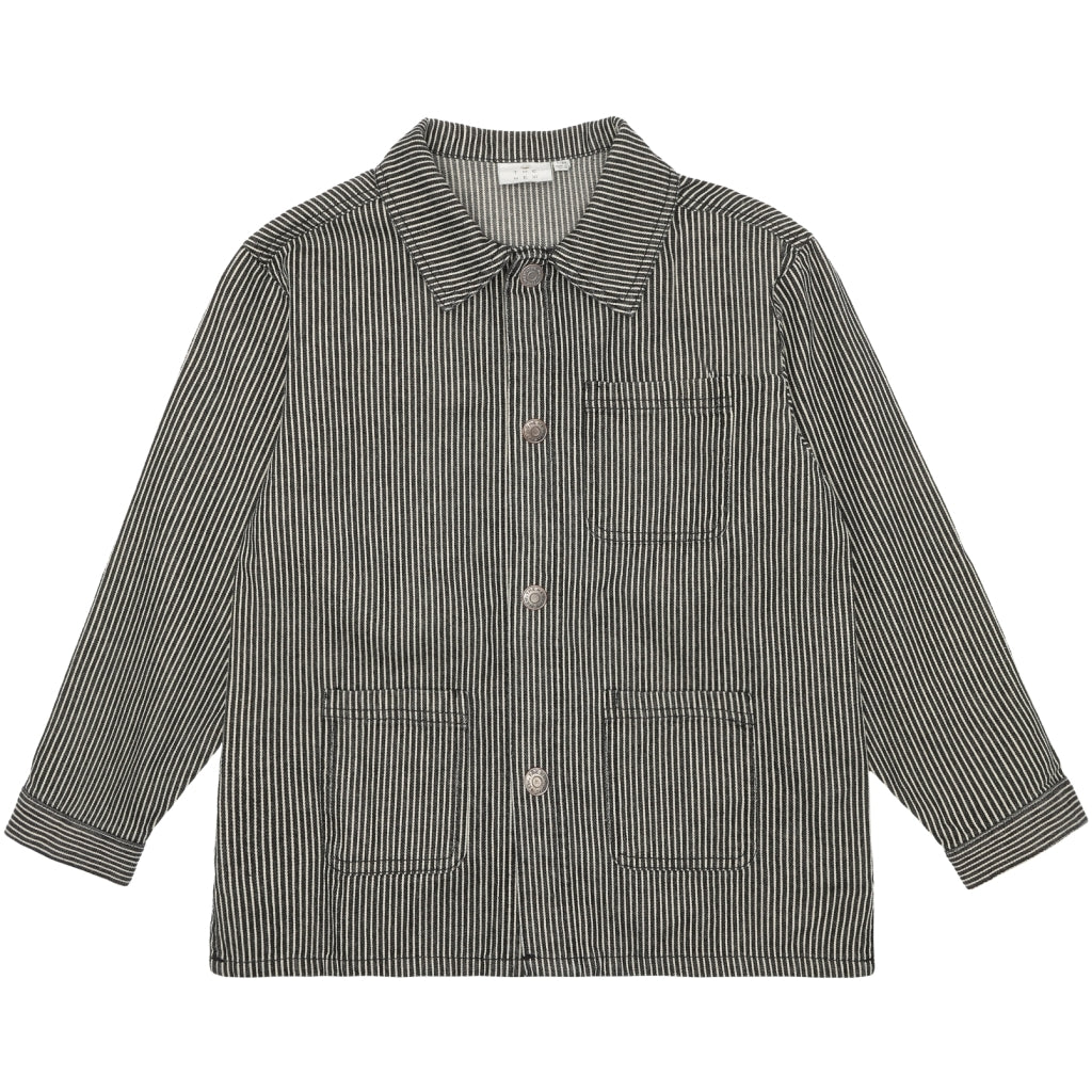 THE NEW TNLondon Unisexsex Denim Overshirt Skjorter DARK BLUE DENIM