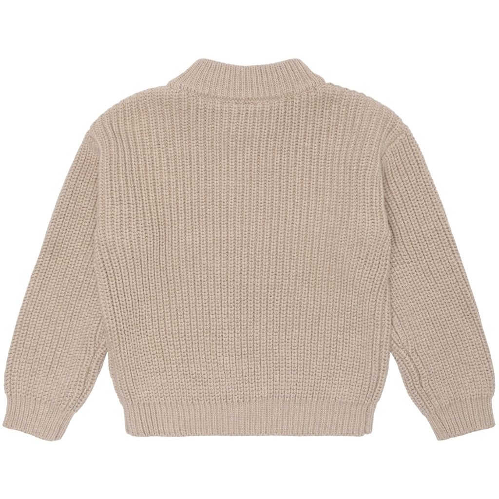 THE NEW TNLuck Unisex Striktrøje Strik Oatmeal Melange