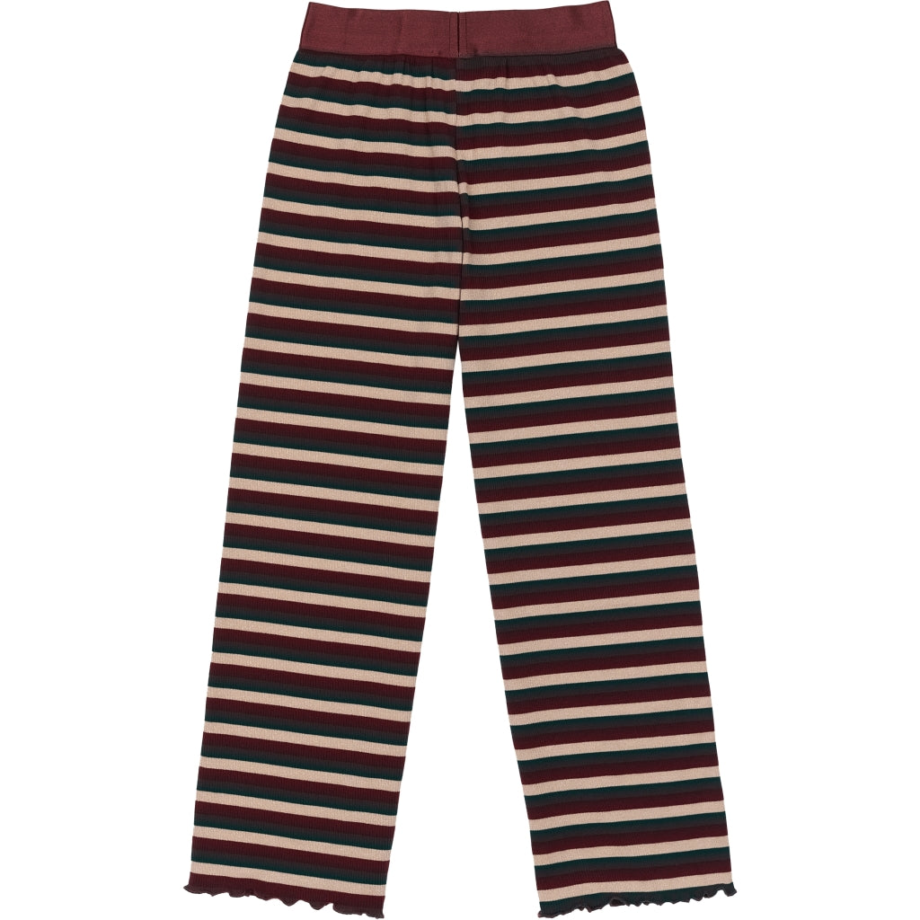 THE NEW TNMadeline Wide Leg Rib Bukser Bukser Multi stripe