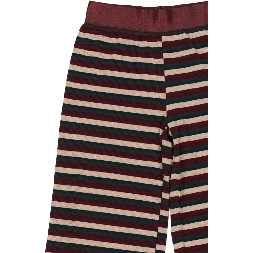 THE NEW TNMadeline Wide Leg Rib Bukser Bukser Multi stripe