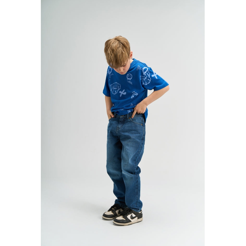 THE NEW TNMarchall Baggy Fit Jeans Jeans Medium Blue Denim