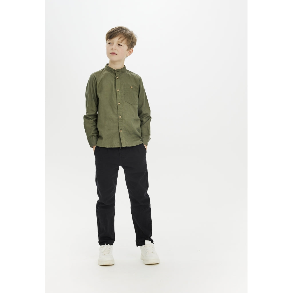 THE NEW TNMark Langærmet Shirt Skjorter Ivy Green