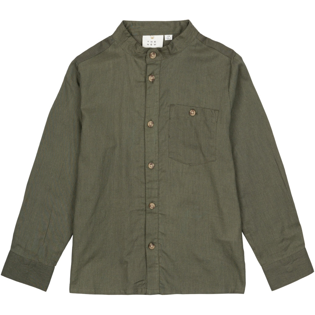 THE NEW TNMark Langærmet Shirt Skjorter Ivy Green