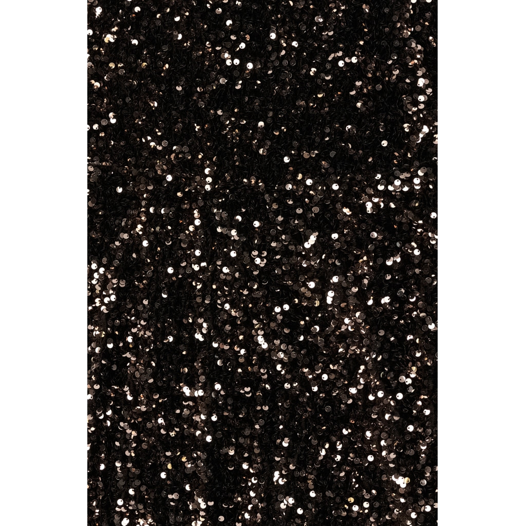 THE NEW TNMarlin Sequin Kortærmet Kjole Kjoler Black Beauty