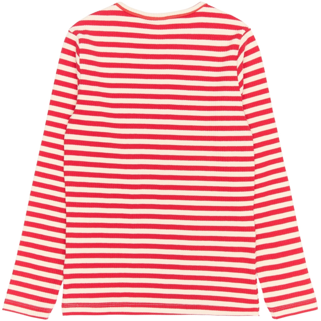 THE NEW TNMoore Længærmet Rib Bluse Langærmet bluse Ski Patrol Striped