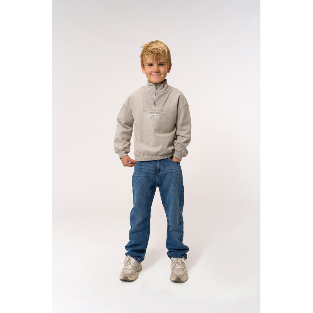 THE NEW TNPax Oversize Melange Sweatshirt Sweatshirt Light Grey Melange