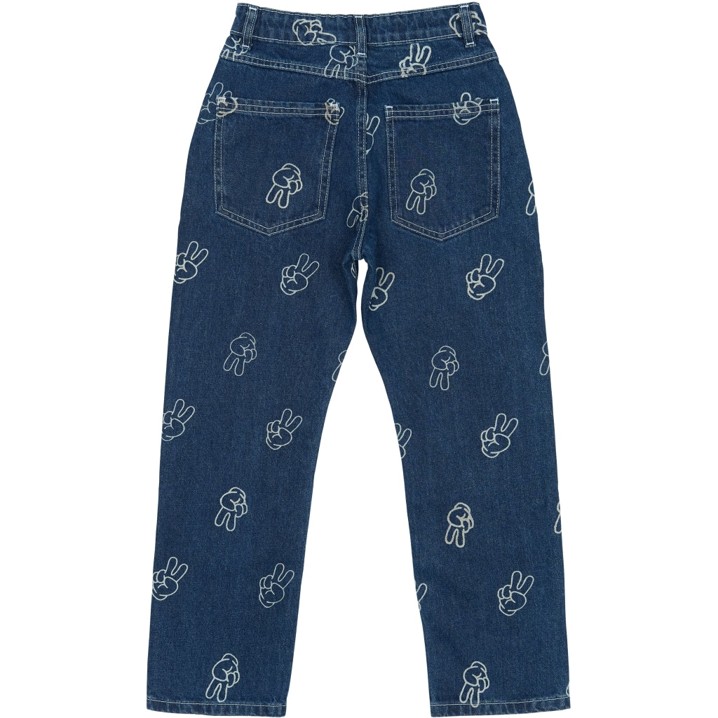 THE NEW TNPewter Loose Fit Jeans Jeans Medium Blue Denim AOP