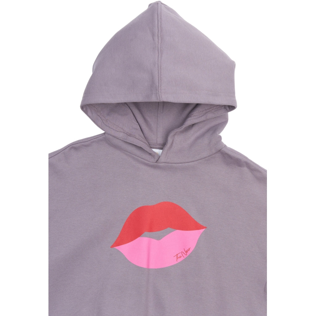 THE NEW TNPhilette Oversize Hættetrøje Sweatshirt GRAY RIDGE