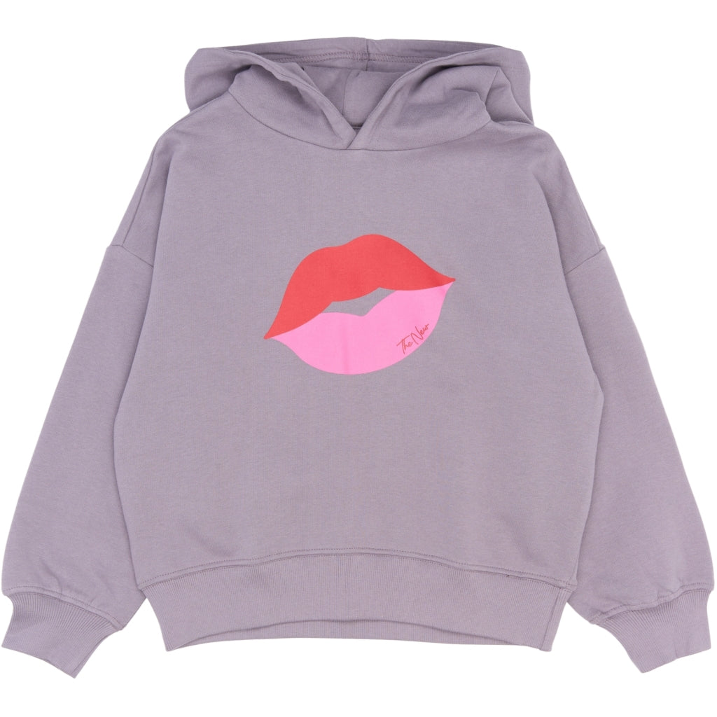 THE NEW TNPhilette Oversize Hættetrøje Sweatshirt GRAY RIDGE