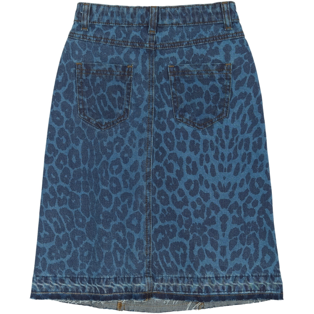 THE NEW TNPrima Denim Nederdel Nederdel Medium Blue Denim AOP