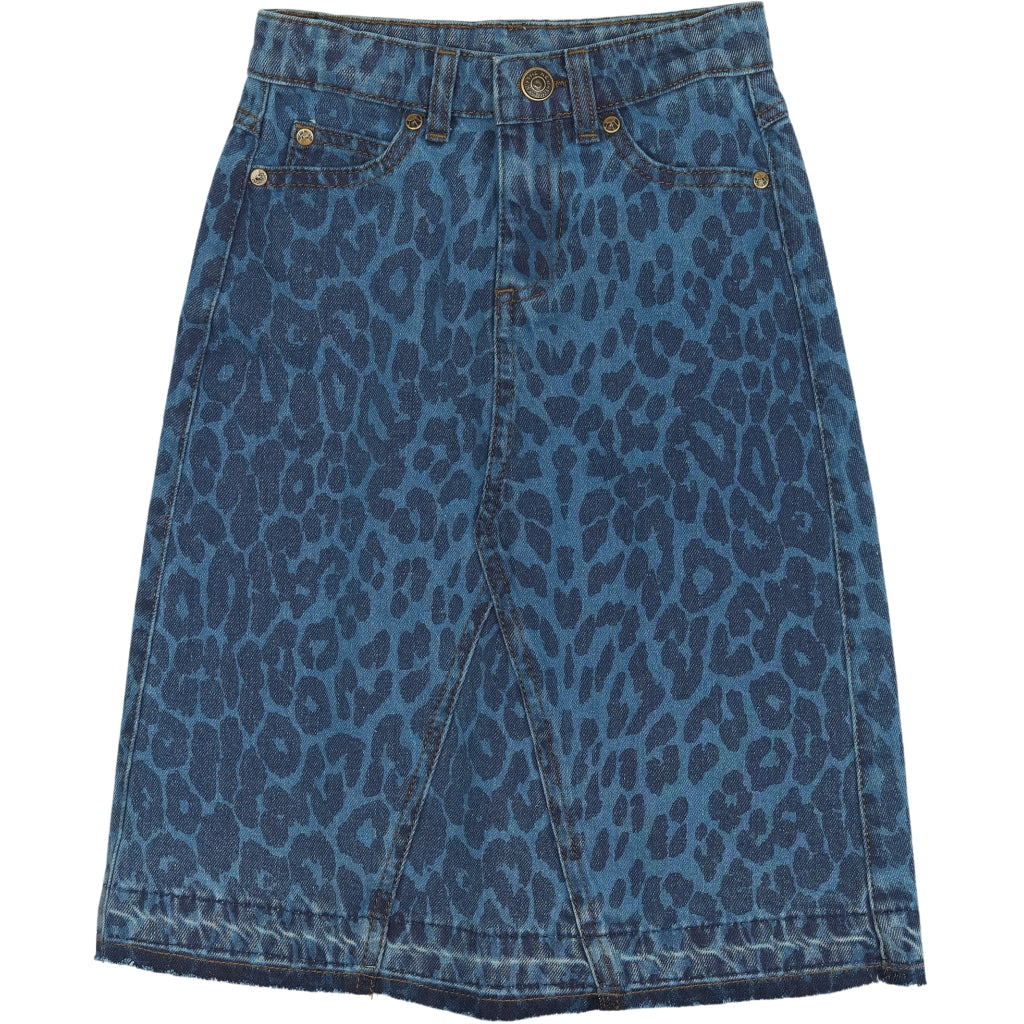 THE NEW TNPrima Denim Nederdel Nederdel Medium Blue Denim AOP
