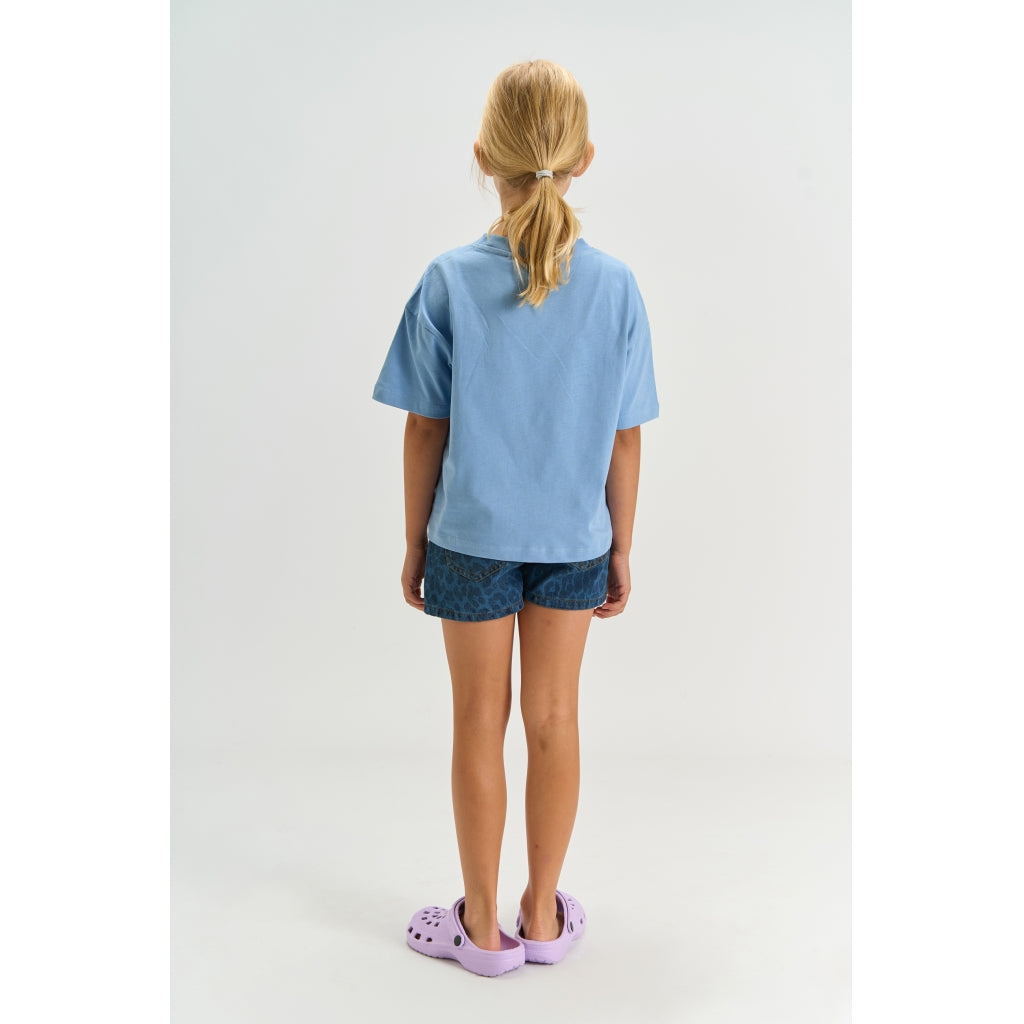 THE NEW TNPrima Regular Fit Denim Shorts Shorts Medium Blue Denim AOP