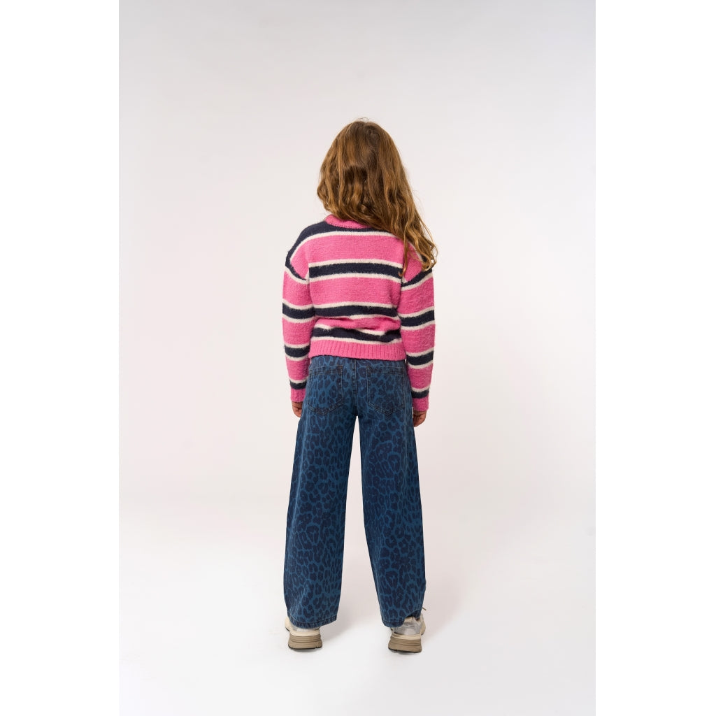 THE NEW TNPrima Wide Jeans Jeans Medium Blue Denim AOP