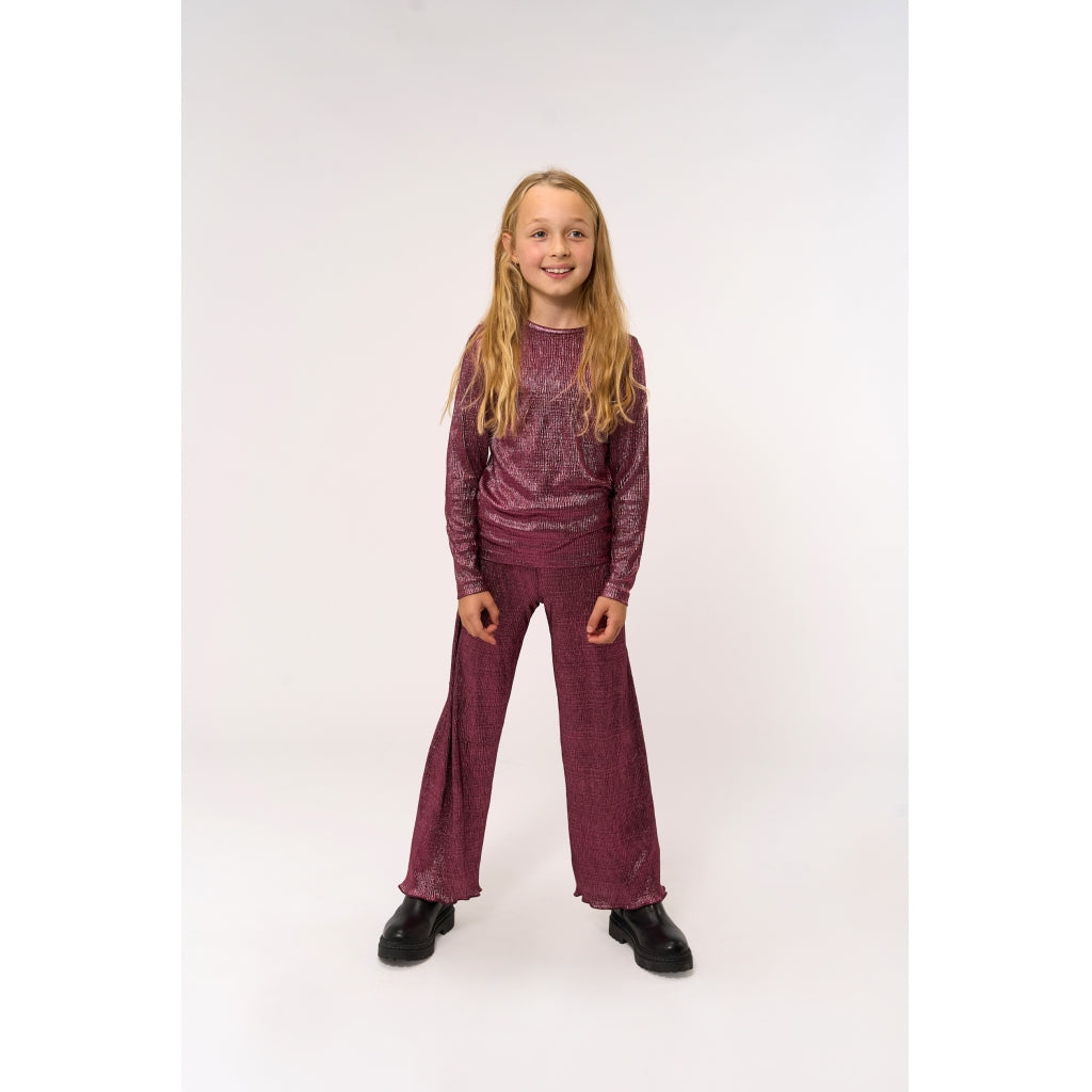 THE NEW TNPrudence Langærmet Plisseret Bluse Langærmet bluse Ibis Rose