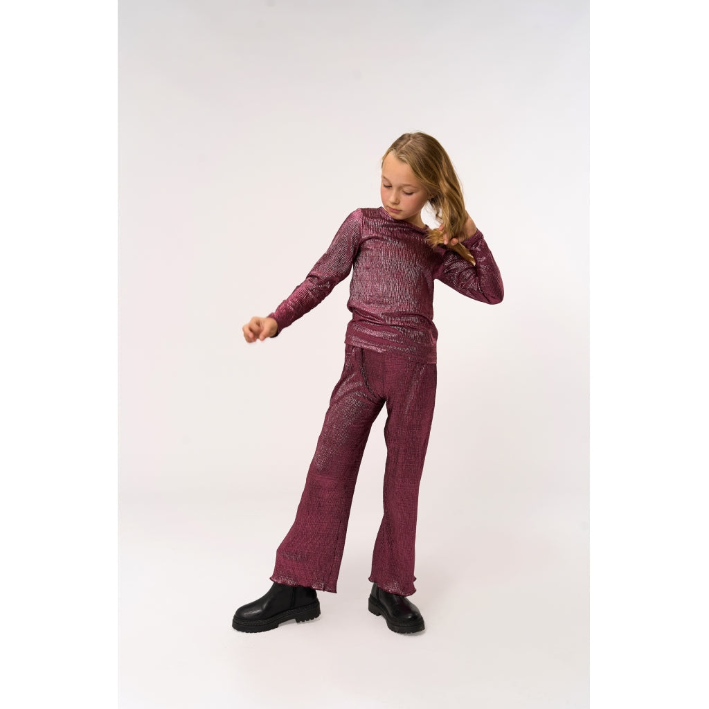 THE NEW TNPrudence Langærmet Plisseret Bluse Langærmet bluse Ibis Rose