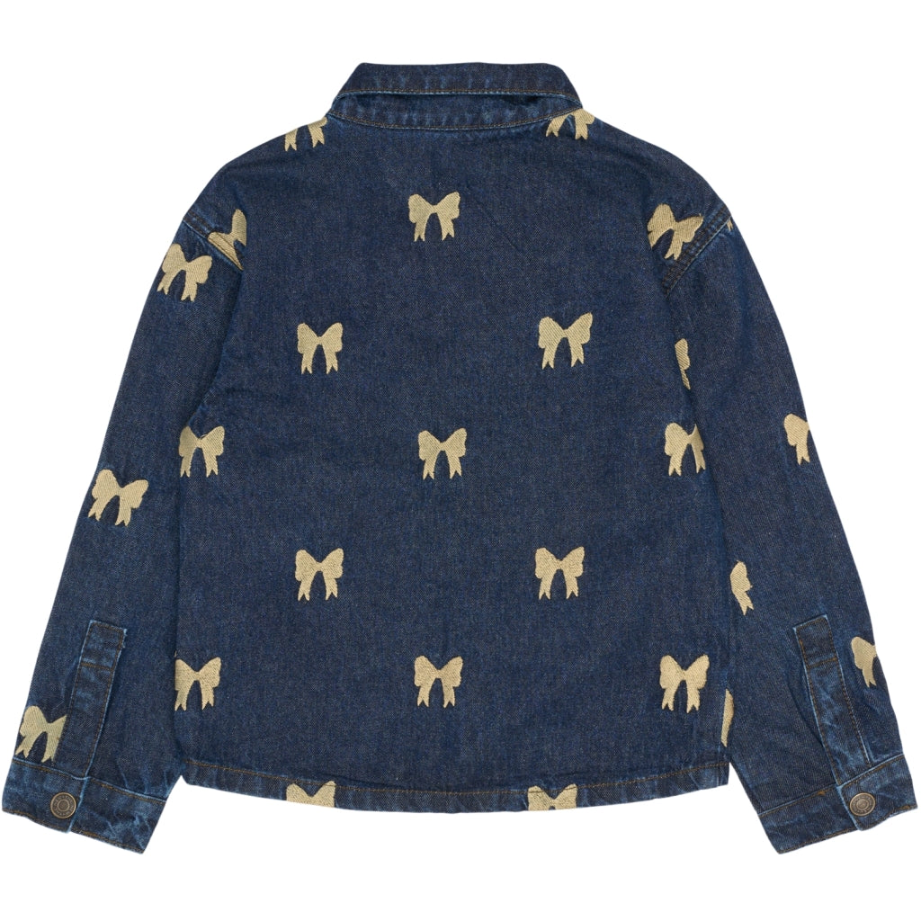 THE NEW TNRaquel Denim Skjortejakke Skjorter Medium Blue Denim AOP