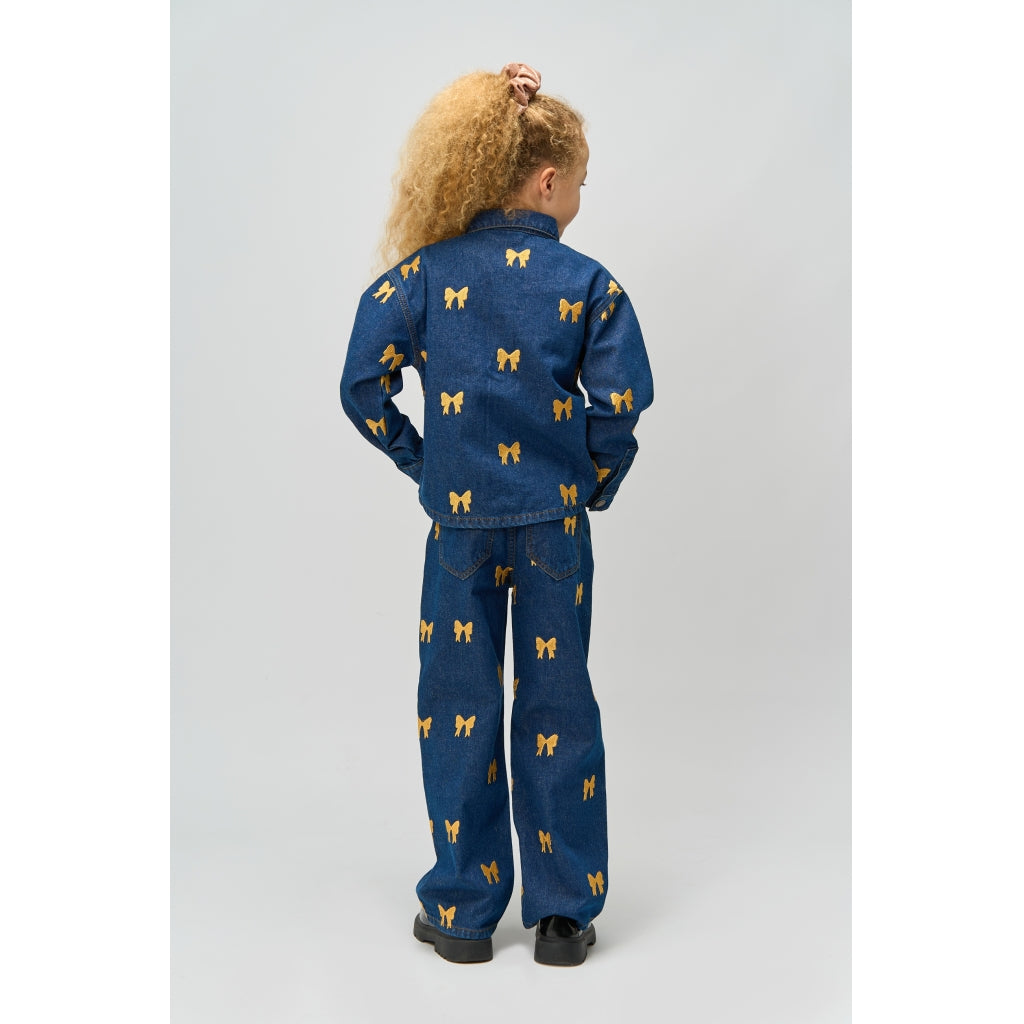 THE NEW TNRaquel Denim Skjortejakke Skjorter Medium Blue Denim AOP